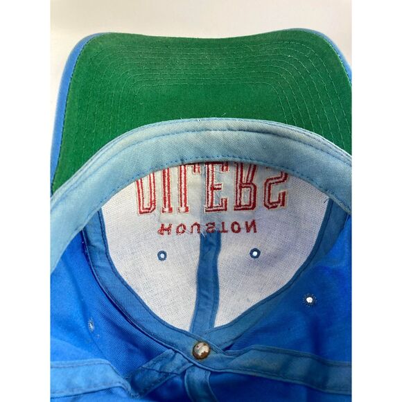 Vintage 1990's Houston Oilers Starter NFL Script Snapback Hat - Picture 5 of 8